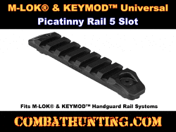 M-LOK KEYMOD Picatinny Accessory Rail 5 Slots Universal