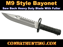 M9 Bayonet Knife With Scabbard Stainless