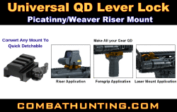 Riser Mount 3 Slot Universal QD Lever Lock
