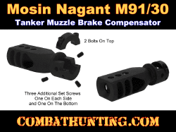 Mosin Nagant 91/30 Bolt On Tanker Muzzle Brake