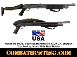 Mossberg 500 Top Folding stock with Shell Holder