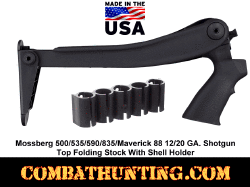 Mossberg 500 Top Folding stock with Shell Holder