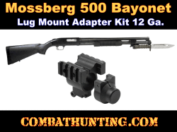 Mossberg 500 Bayonet Mount Lug Kit With Tactical Rails & Sling Stud