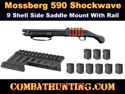 Mossberg 590 Shockwave Side Saddle With Picatinny/Weaver Rail