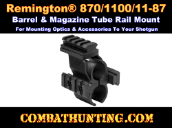 Remington 870 Shotgun Barrel Rail Mount