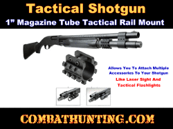 12GA Shotgun Magazine Tube Tri Rail Mount 1"