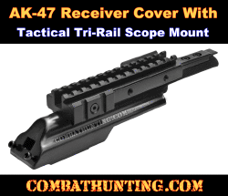 AK47 MAK 90 Tri Rail Receiver Cover Deluxe Scope Mount