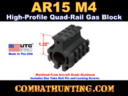 UTG PRO AR15 M4 High Profile Quad-rail Gas Block for .750" Barrel