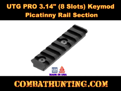 UTG PRO 3.14" 8 Slots Keymod Picatinny Rail
