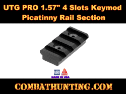 UTG PRO 1.57" 4 Slots Keymod Picatinny Rail