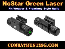 Pistol Rifle Shotgun Green Laser With Picatinny/Weaver Mount & Pressure Switch