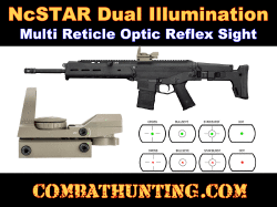 NcSTAR Tan / FDE Dual Illumination Multi Reticle Optic Reflex Sight