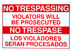 No Trespassing Signs For Your Property