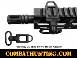 Picatinny QD sling swivel mount adapter