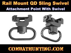 QD Sling Mount and Swivel For Picatinny Weaver Rail