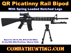 Bipod With Quick Release Weaver/Picatinny Mount