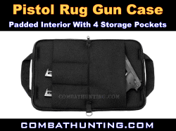 Pistol Rug Soft Handgun Case Padded Black 12"