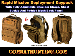 UTG Rapid Mission Deployment Daypack Dark Earth