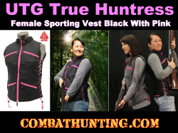 UTG True Huntress Female Sporting Vest Black/Pink