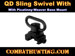 Rail Mount Sling Adapter With Quick Detach Sling Swivel