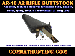AR-10 A2 .308 Rifle Buttstock Assembly Kit Black