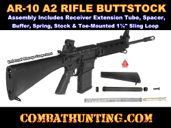 AR-10 A2 .308 Rifle Buttstock Assembly Kit Black