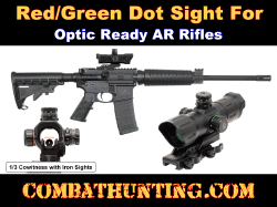 AR15 Red/Green Dot Sight For Optics Ready AR Rifles