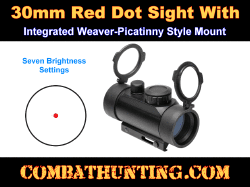30mm Red Dot Sight With Weaver Picatinny Mount