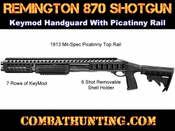 Remington 870 Shotgun Tactical Rail System Keymod