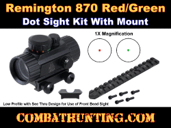 Remington 870 Red Dot Sight and Rail Mount