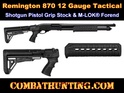 Remington 870 Pistol Grip Stock and M-lok Forend Black