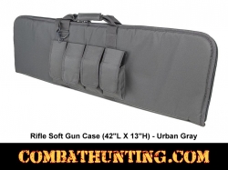 Rifle Soft Gun Case 42"L X 13"H Urban Gray