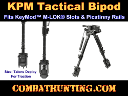 Sniper Rifle KPM Bipod Fits KeyMod, M-LOK & Picatinny Rails