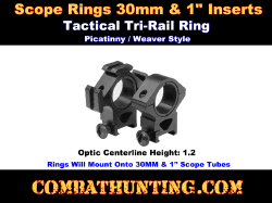 Tree Style Tri Ring Rifle Scope Mount Medium