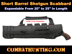 Short Barrel Shotgun Case Scabbard Black