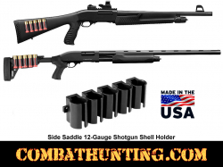 Side Saddle 12-Gauge Shotgun Shell Holder