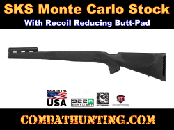 ATI Black SKS Monte Carlo Stock With Butt Pad