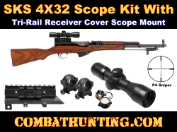 Sks Scope and Tri-rail Receiver Dust Cover Combo Kit