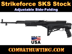 SKS Strikeforce Stock Adjustable Side Folding TactLite Stock With Scorpion Recoil System