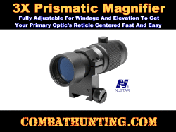 NcStar 3X Magnifier Scope With RB24 Ring Mount