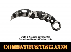 Smith & Wesson Extreme OPS Frame Lock Karambit Folding Knife