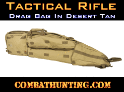 Sniper Rifle Drag Bag Desert Tan 46" L X 10" H