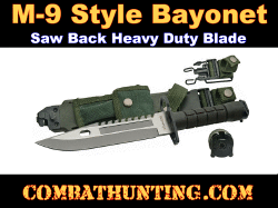 G.I. Style M9 Bayonet Knife HD Stainless