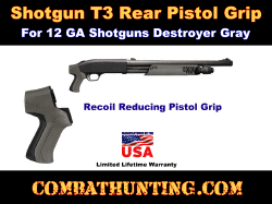 Shotgun Rear Pistol Grip 12ga. Destroyer Gray 