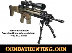 Tactical Rifle Bipod Adjustable From 7 to 11 Inches