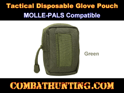 Tactical Disposable Glove Pouch Green Molle