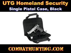 UTG Homeland Security Single Pistol Case, Black