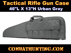 Tactical Rifle Gun Case 46"L X 13"H Urban Gray