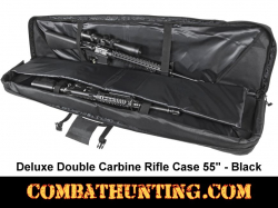 Double Tactical Rifle Case 55 Inches Black