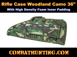 Tactical Soft Gun Case Woodland Camo 36"